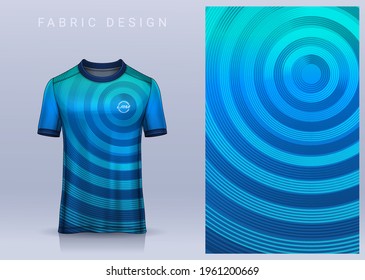 Fabric textile design for Sport t-shirt, Soccer jersey mockup for football club. uniform front view.