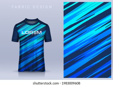 Fabric textile design for Sport t-shirt, Soccer jersey mockup for football club. uniform front view.