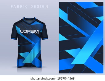 Fabric textile design for Sport t-shirt, Soccer jersey mockup for football club. uniform front view.