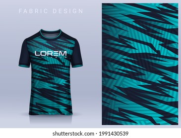 Diseño textil de tela para camiseta deportiva, maquillaje de la camiseta de fútbol para club de fútbol. vista frontal uniforme.