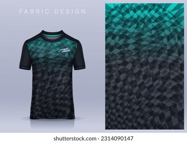 Diseño textil de tela para camiseta deportiva, maquillaje de la camiseta de fútbol para club de fútbol. vista frontal uniforme.