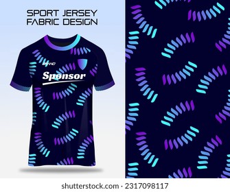 Fabric textile design for Sport t-shirt, Soccer jersey mockup for football club. uniform front view.