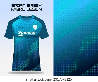 Fabric textile design for Sport t-shirt, Soccer jersey mockup for football club. uniform front view.