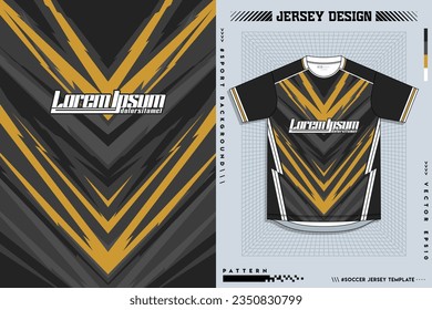 Fabric textile design for Sport t-shirt, Soccer jersey mockup for football club. uniform front view.