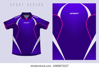 Fabric textile design for Sport t-shirt, Soccer jersey mockup for football club. uniform front view.