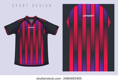 Fabric textile design for Sport t-shirt, Soccer jersey mockup for football club. uniform front view.