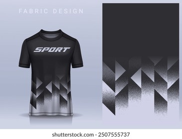 Fabric textile design for Sport t-shirt, Soccer jersey mockup for football club. uniform front view.