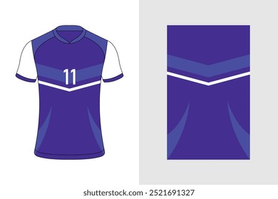 Fabric textile design for Sport t-shirt, Soccer jersey mockup for football club.