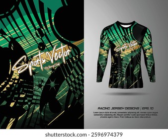 Fabric textile design for Sport t-shirt, Soccer jersey mockup for football club. uniform front view.