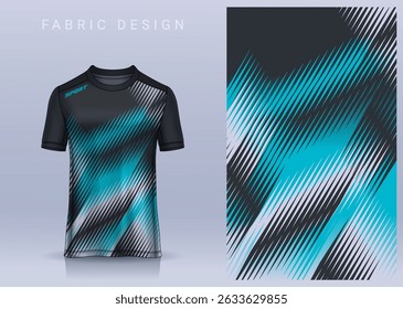 Fabric textile design for Sport t-shirt, Soccer jersey mockup for football club. uniform front view.