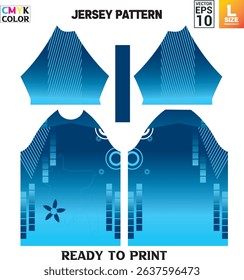 Fabric textile design for Sport t-shirt, Soccer jersey mockup for football club uniform front view and others