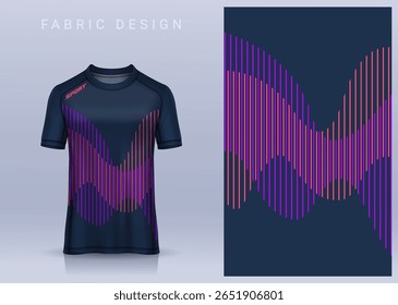Design têxtil de tecido para camiseta Sport, maquete de camisa de futebol para clube de futebol.