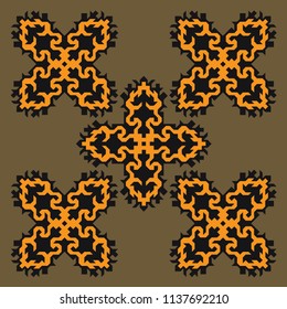 fabric textile element for pattern design