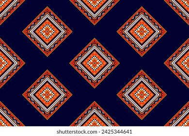 Tela textil mandala ornamentos bordado de fondo. Alfombra azteca tribal boho nativo.Patrón geométrico americano y mexicano navajo. Tradicional estilo tribal.