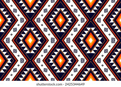 Fabric textile mandala ornaments background embroidery. Aztec carpet tribal boho native.Geometric pattern american and mexican navajo. Traditional tribal style.