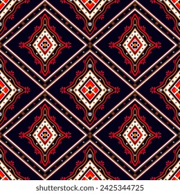 Fabric textile mandala ornaments background embroidery. Aztec carpet tribal boho native.Geometric pattern american and mexican navajo. Traditional tribal style.