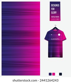 Diseño de patrón textil de tela para la camiseta de fútbol, kit de fútbol, maqueta de camiseta deportiva para el club de fútbol. Vista frontal uniforme. Patrón abstracto para fondo deportivo. Patrón de tela. Ilustración vectorial