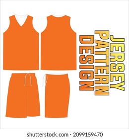 Fabric textile pattern design for sports shirts, soccer jersey printing mockup for soccer clubs. Uniform front and back