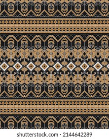 patrón textil de tela, diseño de motivos abstractos étnicos tradicionales indonesios