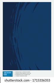Fabric textile pattern for soccer jersey, football kit, sportswear, or sport uniform. Abstract background. Minimal Cover design template. Background Vector and Illustration. 