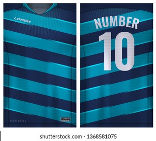 Fabric textile for Sport t-shirt ,Soccer jersey mockup for football club. uniform front and back view.