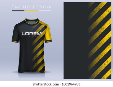 Fabric textile for Sport t-shirt ,Soccer jersey mockup for football club. uniform front and back view.