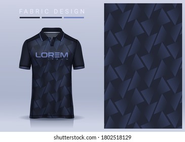 Fabric textile for Sport t-shirt ,Soccer jersey mockup for football club. uniform front and back view.