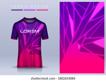 Fabric textile for Sport t-shirt ,Soccer jersey mockup for football club. uniform front and back view.