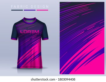 Fabric textile for Sport t-shirt ,Soccer jersey mockup for football club. uniform front and back view.