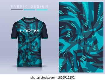 Fabric textile for Sport t-shirt ,Soccer jersey mockup for football club. uniform front and back view.