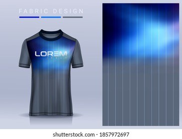 Fabric textile for Sport t-shirt ,Soccer jersey mockup for football club. uniform front and back view.