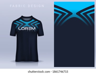 Fabric textile for Sport t-shirt ,Soccer jersey mockup for football club. uniform front view.