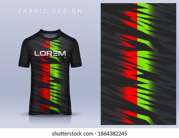 Fabric textile for Sport t-shirt ,Soccer jersey mockup for football club. uniform front view.