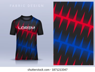 Tela textil para camiseta deportiva, camiseta deportiva, jersey de fútbol para club de fútbol. vista frontal uniforme.