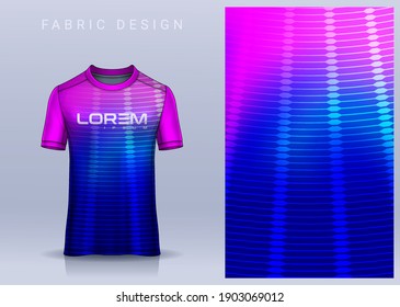 Fabric textile for Sport t-shirt ,Soccer jersey mockup for football club. uniform front view.