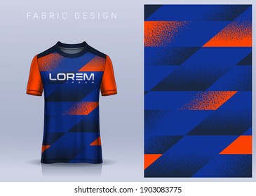 Fabric textile for Sport t-shirt ,Soccer jersey mockup for football club. uniform front view.