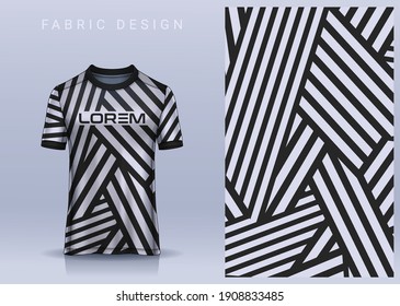 Fabric Textile For Sport T-shirt ,Soccer Jersey Mockup For Football Club. Uniform Front View.