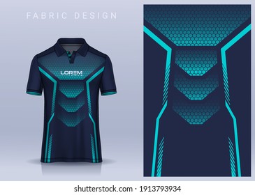 Fabric textile for Sport t-shirt ,Soccer jersey mockup for football club. uniform front view.