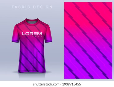 Fabric textile for Sport t-shirt ,Soccer jersey mockup for football club. uniform front view.