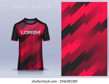 Fabric textile for Sport t-shirt ,Soccer jersey mockup for football club. uniform front view.