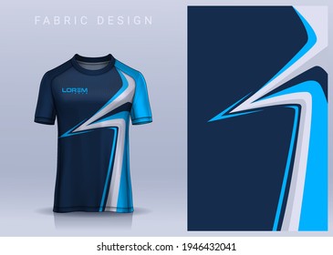 Fabric textile for Sport t-shirt ,Soccer jersey mockup for football club. uniform front view.