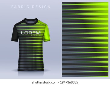 Fabric textile for Sport t-shirt ,Soccer jersey mockup for football club. uniform front view.