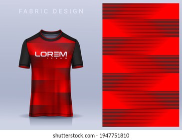 Fabric textile for Sport t-shirt ,Soccer jersey mockup for football club. uniform front view.