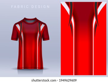 Fabric textile for Sport t-shirt ,Soccer jersey mockup for football club. uniform front view.