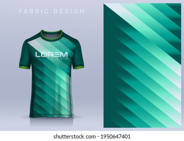 Fabric textile for Sport t-shirt ,Soccer jersey mockup for football club. uniform front view.