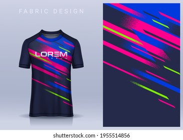 Fabric textile for Sport t-shirt ,Soccer jersey mockup for football club. uniform front view.