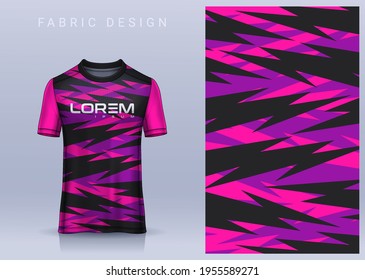 Fabric textile for Sport t-shirt ,Soccer jersey mockup for football club. uniform front view.