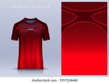 Fabric textile for Sport t-shirt ,Soccer jersey mockup for football club. uniform front view.