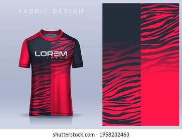 Fabric textile for Sport t-shirt ,Soccer jersey mockup for football club. uniform front view.