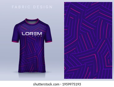 Fabric textile for Sport t-shirt ,Soccer jersey mockup for football club. uniform front view.